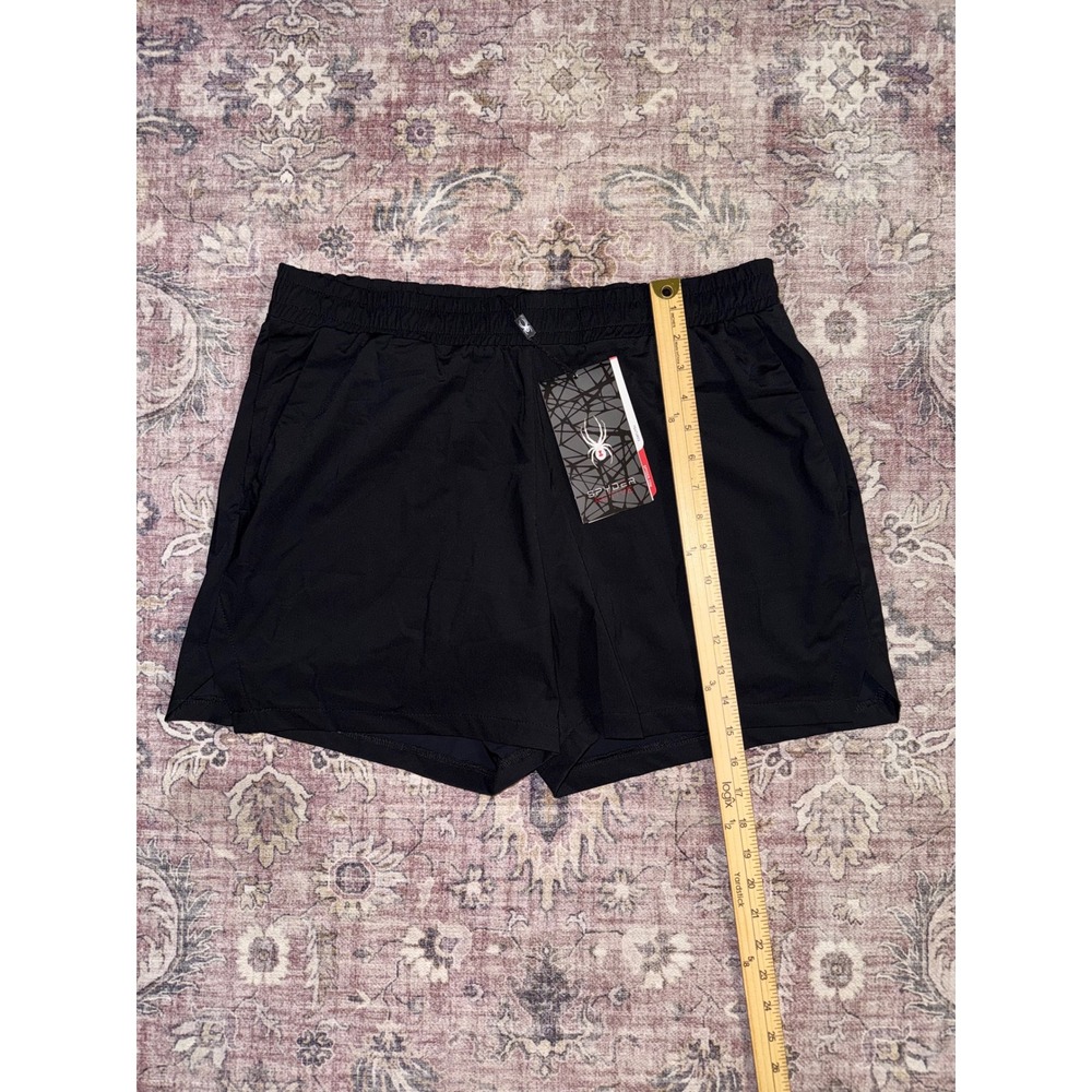 Spyder Active Mens Black Performance Shorts SPM550A Quick Dry Stretch Large NWT - Picture 5 of 10